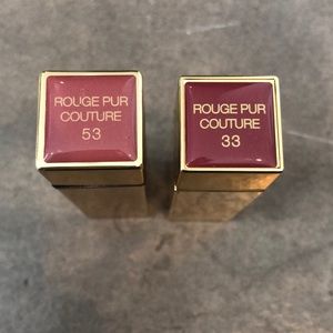 2 YSL Rouge Pur Couture used lipsticks